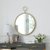 Benjara Hallway Entryway Living Bathroom Bedroom Wall Mirror Decor